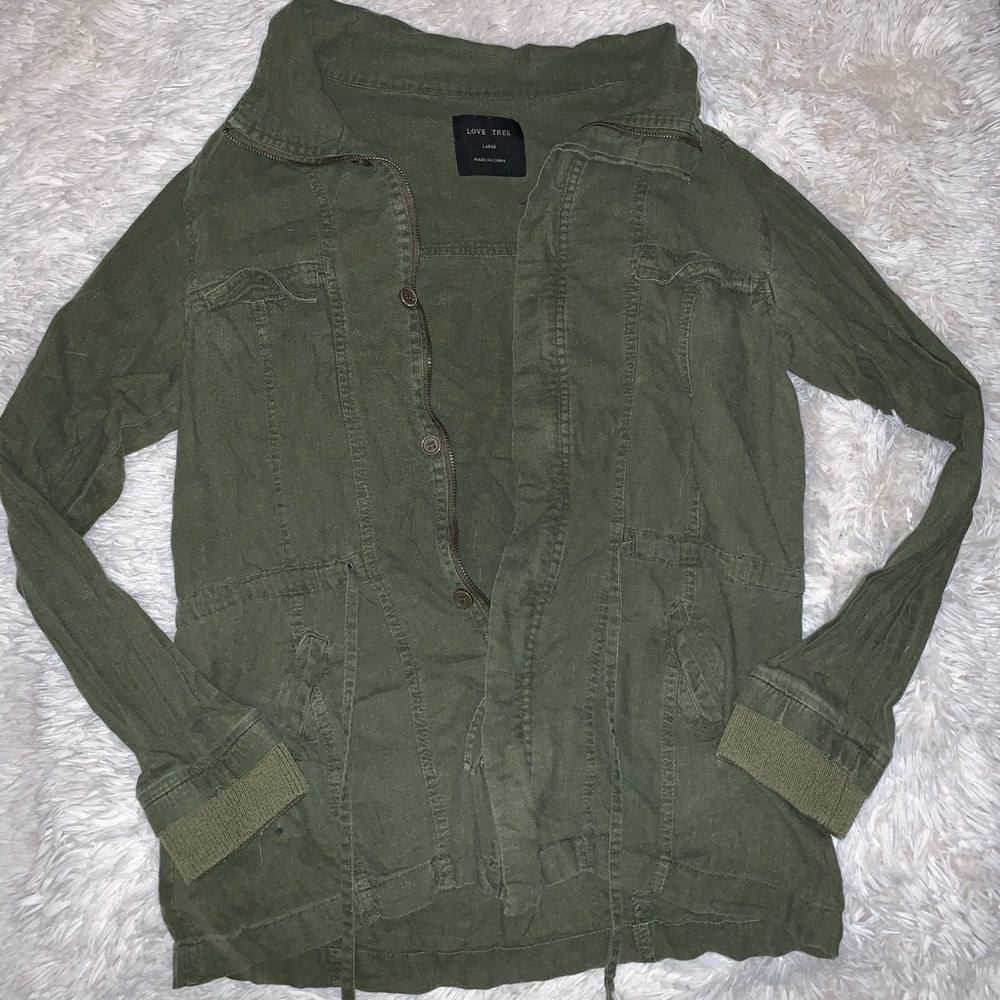 Army green jacket